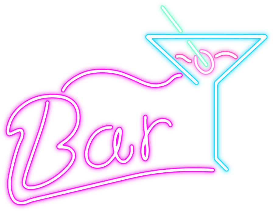 cocktail bar neon sign